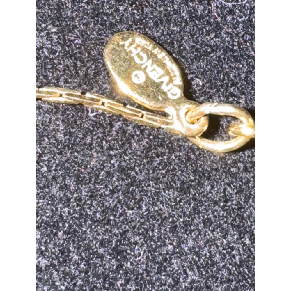 Women's Givenchy Gold Necklace 15 inch chain 1 inch pendant - Picture 4 of 6